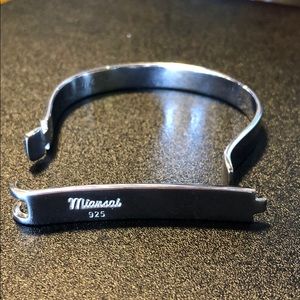 Miansai Thin Hudson Bracelet Sterling Silver Cuff
